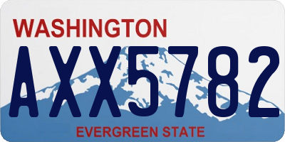 WA license plate AXX5782