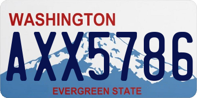 WA license plate AXX5786