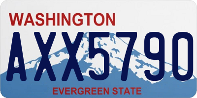 WA license plate AXX5790