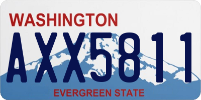 WA license plate AXX5811
