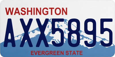 WA license plate AXX5895