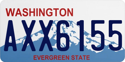 WA license plate AXX6155