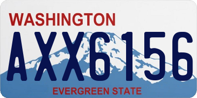WA license plate AXX6156