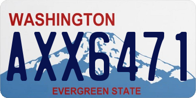 WA license plate AXX6471