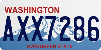 WA license plate AXX7286