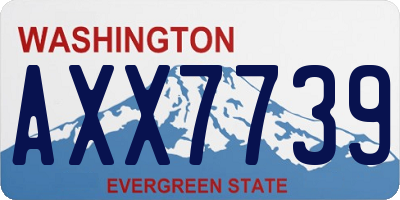 WA license plate AXX7739