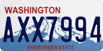 WA license plate AXX7994