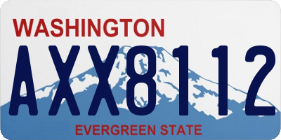 WA license plate AXX8112