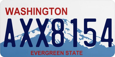 WA license plate AXX8154