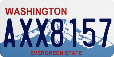 WA license plate AXX8157