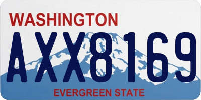 WA license plate AXX8169