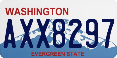 WA license plate AXX8297