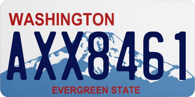 WA license plate AXX8461