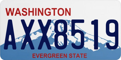 WA license plate AXX8519