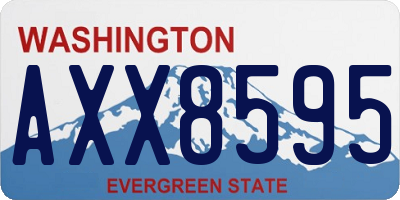 WA license plate AXX8595