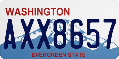 WA license plate AXX8657