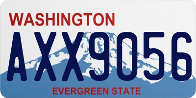 WA license plate AXX9056