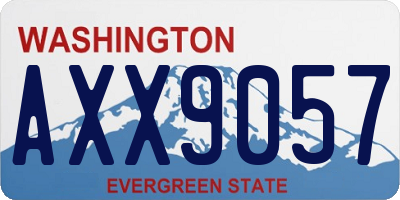 WA license plate AXX9057