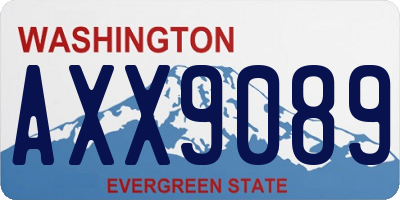 WA license plate AXX9089