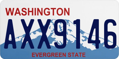 WA license plate AXX9146