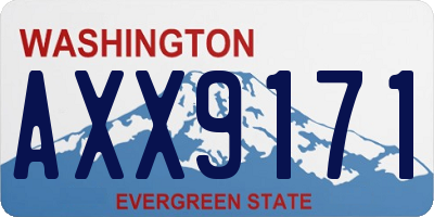 WA license plate AXX9171