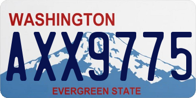 WA license plate AXX9775