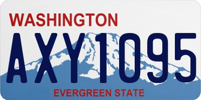 WA license plate AXY1095