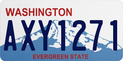 WA license plate AXY1271