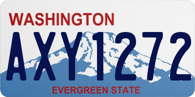 WA license plate AXY1272