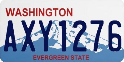 WA license plate AXY1276