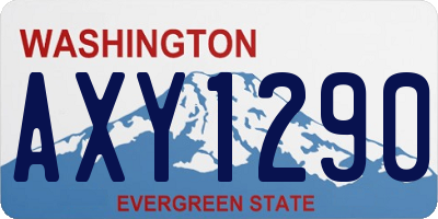 WA license plate AXY1290