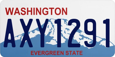 WA license plate AXY1291