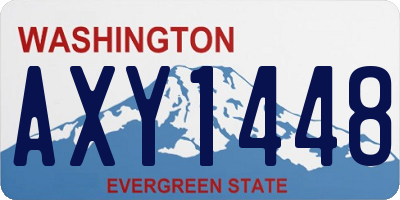 WA license plate AXY1448