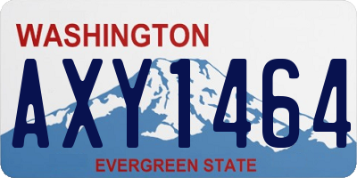WA license plate AXY1464