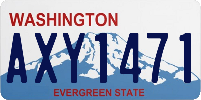 WA license plate AXY1471