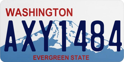 WA license plate AXY1484