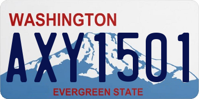 WA license plate AXY1501