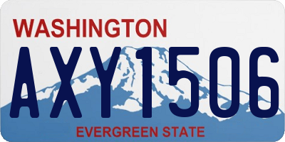 WA license plate AXY1506