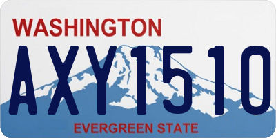 WA license plate AXY1510