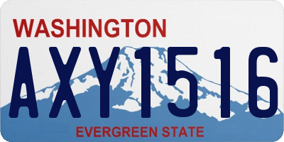 WA license plate AXY1516