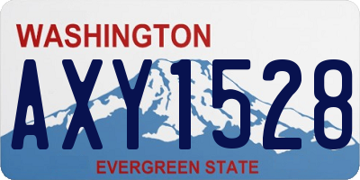WA license plate AXY1528