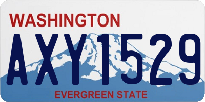 WA license plate AXY1529