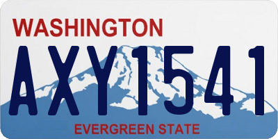 WA license plate AXY1541