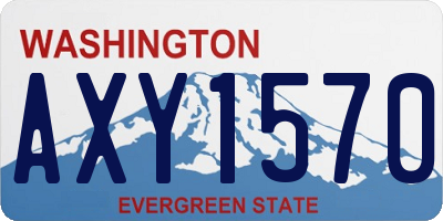 WA license plate AXY1570