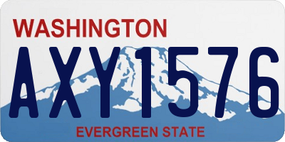 WA license plate AXY1576