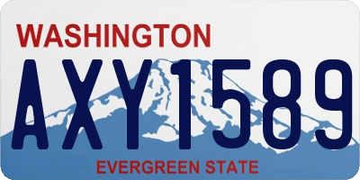 WA license plate AXY1589