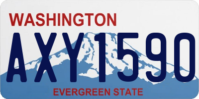 WA license plate AXY1590