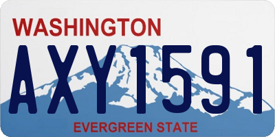 WA license plate AXY1591