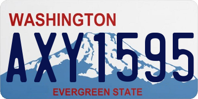 WA license plate AXY1595