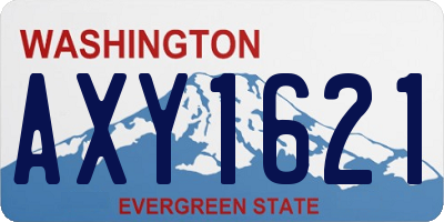 WA license plate AXY1621